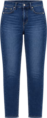 Dark wash high-rise skinny jeans